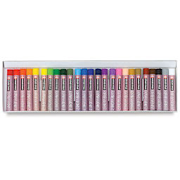 Sakura Cray-Pas Expressionist Oil Pastel Sets - Set of 25. Inner tray of pastels.