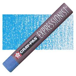 Sakura Cray-Pas Expressionist Oil Pastel - Cerulean Blue oil pastel and swatch