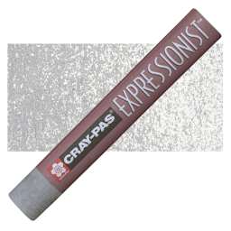 Sakura Cray-Pas Expressionist Oil Pastel - Gray oil pastel and swatch