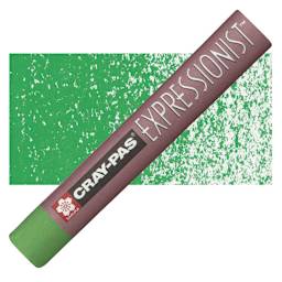 Sakura Cray-Pas Expressionist Oil Pastel - Green oil pastel and swatch