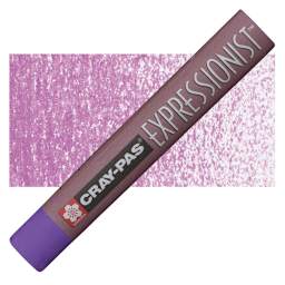 Sakura Cray-Pas Expressionist Oil Pastel - Light Purple oil pastel and swatch