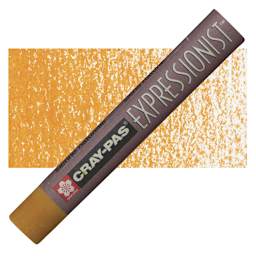 Sakura Cray-Pas Expressionist Oil Pastel - Raw Sienna oil pastel and swatch