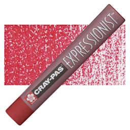 Sakura Cray-Pas Expressionist Oil Pastel - Red oil pastel and swatch