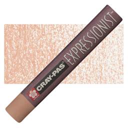 Sakura Cray-Pas Expressionist Oil Pastel - Salmon Pink oil pastel and swatch