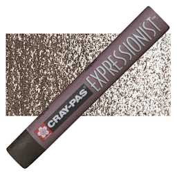 Sakura Cray-Pas Expressionist Oil Pastel - Sepia oil pastel and swatch