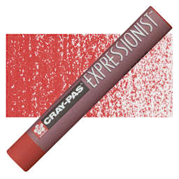 Sakura Cray-Pas Expressionist Oil Pastel - Vermilion Hue oil pastel and swatch