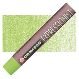 Sakura Cray-Pas Expressionist Oil Pastel - Yellow Green oil pastel and swatch