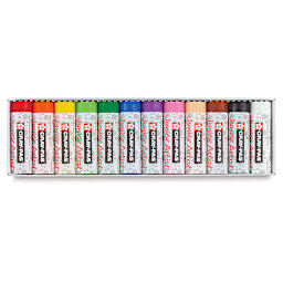 Sakura Cray-Pas Junior Artist Oil Pastels - Set of 12 Chubby Oil Pastels, Assorted Colors. Inside package