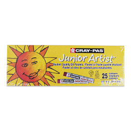 Sakura Cray-Pas Junior Artist Oil Pastels - Assorted Colors, Set of 25 front of package