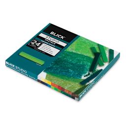 Blick Studio Pastel Set - Landscape Colors, Set of 24, packaging laid out