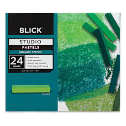 Blick Studio Pastels - Landscape Colors, Set of 24 Colors. Front of package.