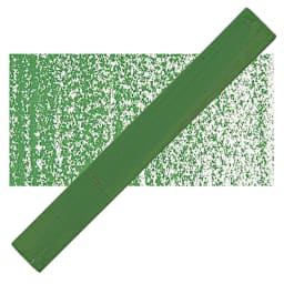 Holbein Artists’ Oil Pastel - Sap Green 1 oil pastel and swatch