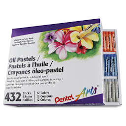 Pentel Oil Pastel Set - Assorted Colors, Set of 432, Front Cover