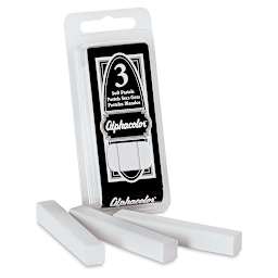 Alphacolor Soft Pastels - White, Pkg of 3