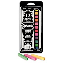 Alphacolor Soft Pastels - Fluorescents, Set of 12