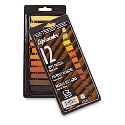 Alphacolor Soft Pastels - Earth Tones, Set of 12