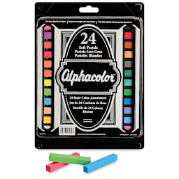 Alphacolor Soft Pastels - Basic Colors, Set of 24