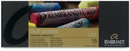 Rembrandt Soft Pastels Set of 15, Assorted. Front of package.