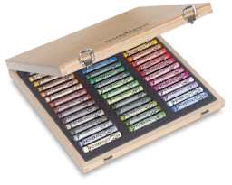 Rembrandt Soft Pastels Set of 45, Landscape, Wood Box 