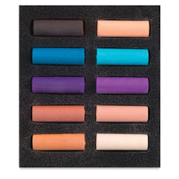 Rembrandt Soft Pastels Set of 10, Desert Palette, Half-Sticks. In package.