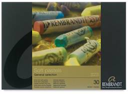 Rembrandt Soft Pastels Set of 30, Assorted. Front of package.