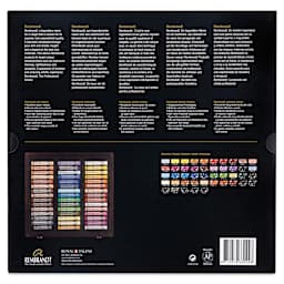 Rembrandt Soft Pastel Set - Portrait, Set of 45, back of packaging