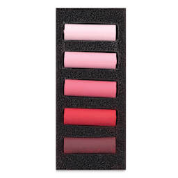 Rembrandt Soft Pastels Set of 5, Cool Reds, Half-Sticks. In package.