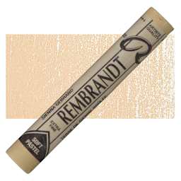 Rembrandt Soft Pastel - Burnt Sienna 411.9 pastel and swatch