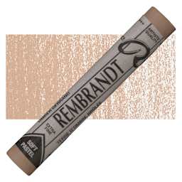 Rembrandt Soft Pastel - Burnt Umber 409.8 pastel and swatch