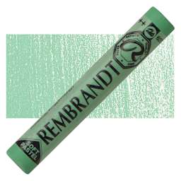 Rembrandt Soft Pastel - Cinnabar Green Deep 637.8 pastel and swatch