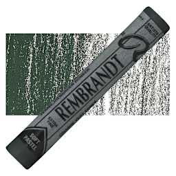 Rembrandt Soft Pastel - Cinnabar Green Deep 627.2 pastel and swatch