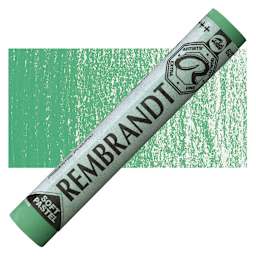 Rembrandt Soft Pastel - Cinnabar Green Deep 627.8 pastel and swatch