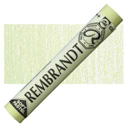 Rembrandt Soft Pastel - Cinnabar Green Light 626.10 pastel and swatch
