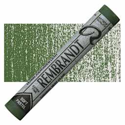 Rembrandt Soft Pastel - Cinnabar Green Light 626.3 pastel and swatch