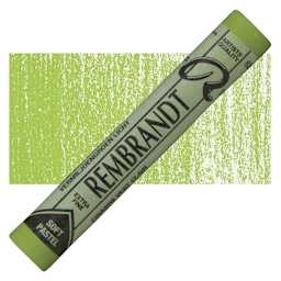 Rembrandt Soft Pastel - Cinnabar Green Light 626.7 pastel and swatch
