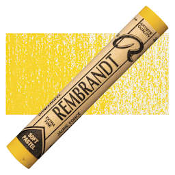 Rembrandt Soft Pastel - Deep Yellow 202.5 pastel and swatch