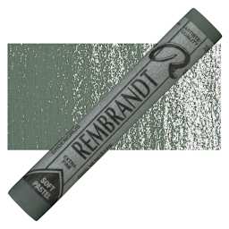 Rembrandt Soft Pastel - Green Gray 709.5 pastel and swatch