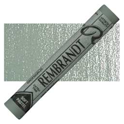 Rembrandt Soft Pastel - Green Gray 709.7 pastel and swatch