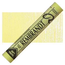 Rembrandt Soft Pastel - Lemon Yellow 205.8 pastel and swatch