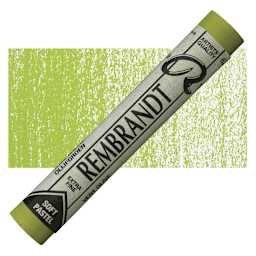 Rembrandt Soft Pastel - Olive Green 620.7 pastel and swatch