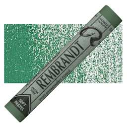 Rembrandt Soft Pastel - Permanent Green Deep 619.3 pastel and swatch