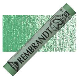 Rembrandt Soft Pastel - Permanent Green Deep 619.7 pastel and swatch