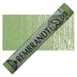 Rembrandt Soft Pastel - Permanent Green Light 618.3 pastel and swatch