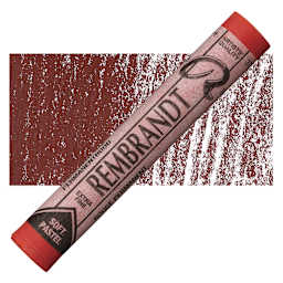 Rembrandt Soft Pastel - Permanent Red 372.2 pastel and swatch