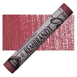 Rembrandt Soft Pastel - Permanent Red Deep 371.2 pastel and swatch