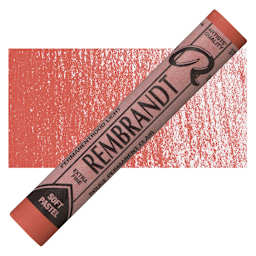Rembrandt Soft Pastel - Permanent Red Light 370.7 pastel and swatch