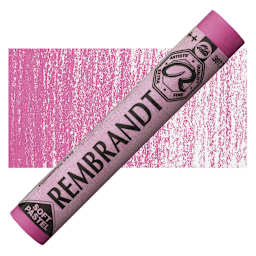 Rembrandt Soft Pastel - Permanent Rose 397.7 pastel and swatch