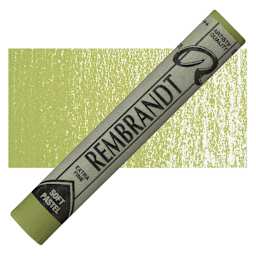 Rembrandt Soft Pastel - Permanent Yellow Green 633.2 pastel and swatch