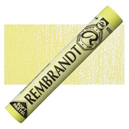 Rembrandt Soft Pastel - Permanent Yellow Green 633.6 pastel and swatch