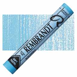 Rembrandt Soft Pastel - Phthalo Blue 570.7 pastel and swatch